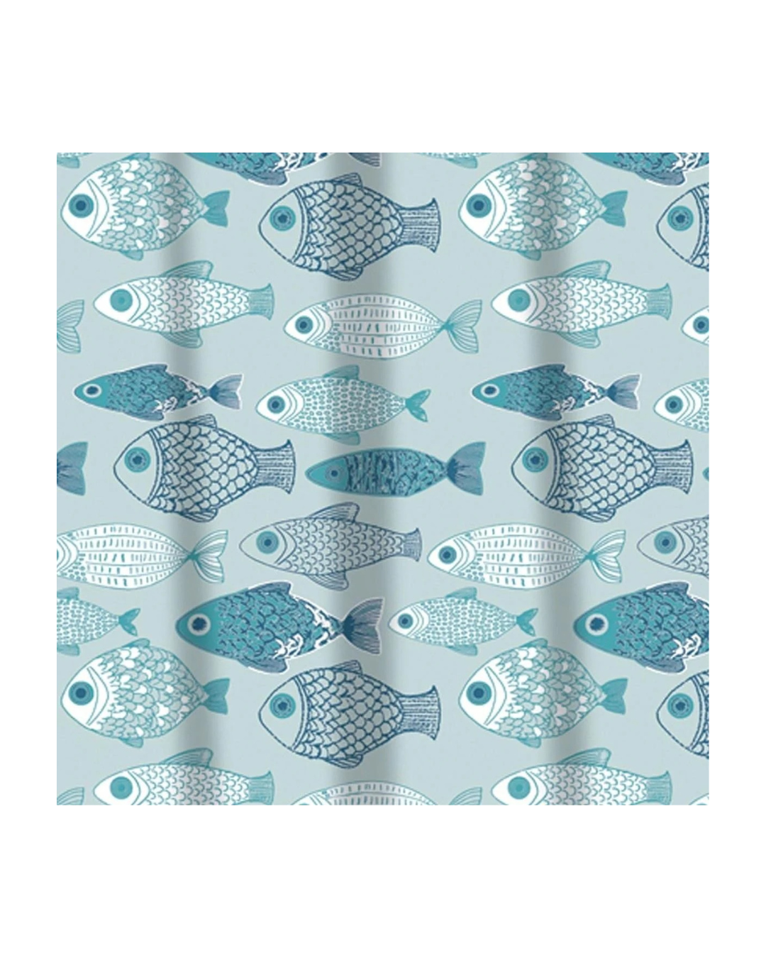 Sabichi Modern Peva 180X180 Bathroom Shower Curtain With Ring Hooks Baby Fish