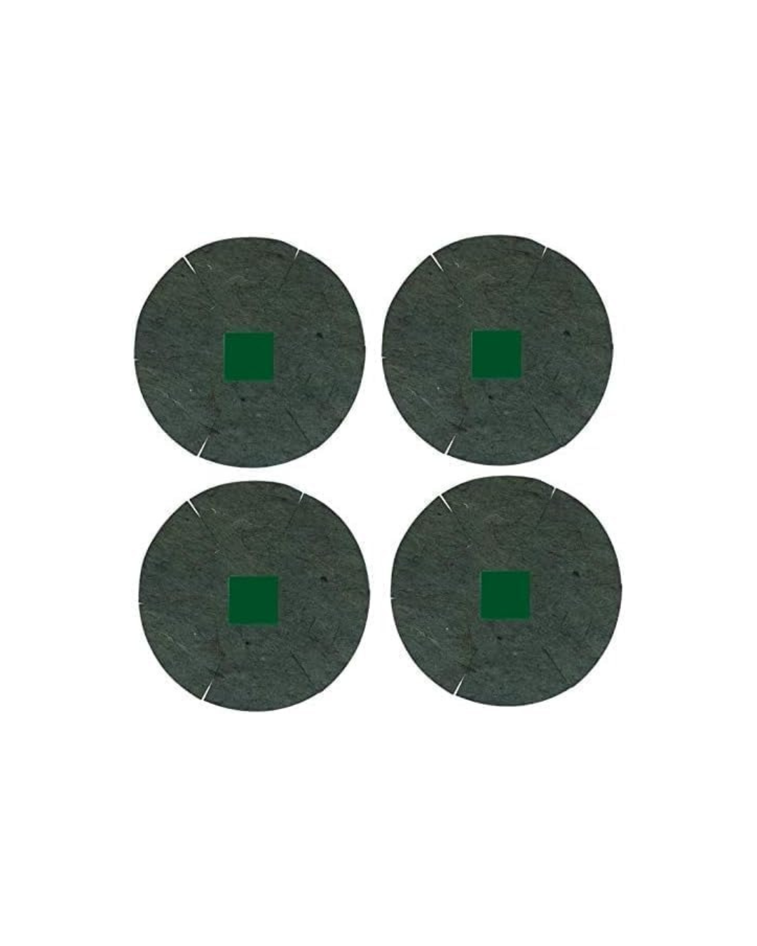 4 x Jute Hanging Basket Liner - 16-Inch Green hanging basket liner