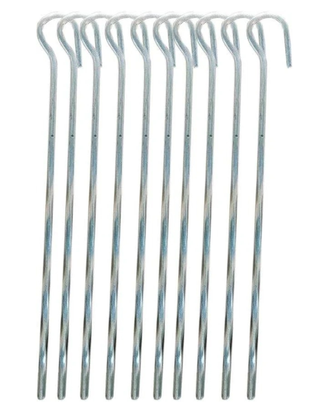 Summit Corkscrew Pegs 17 cm Corkscrew Pack of 10 Tent Pegs