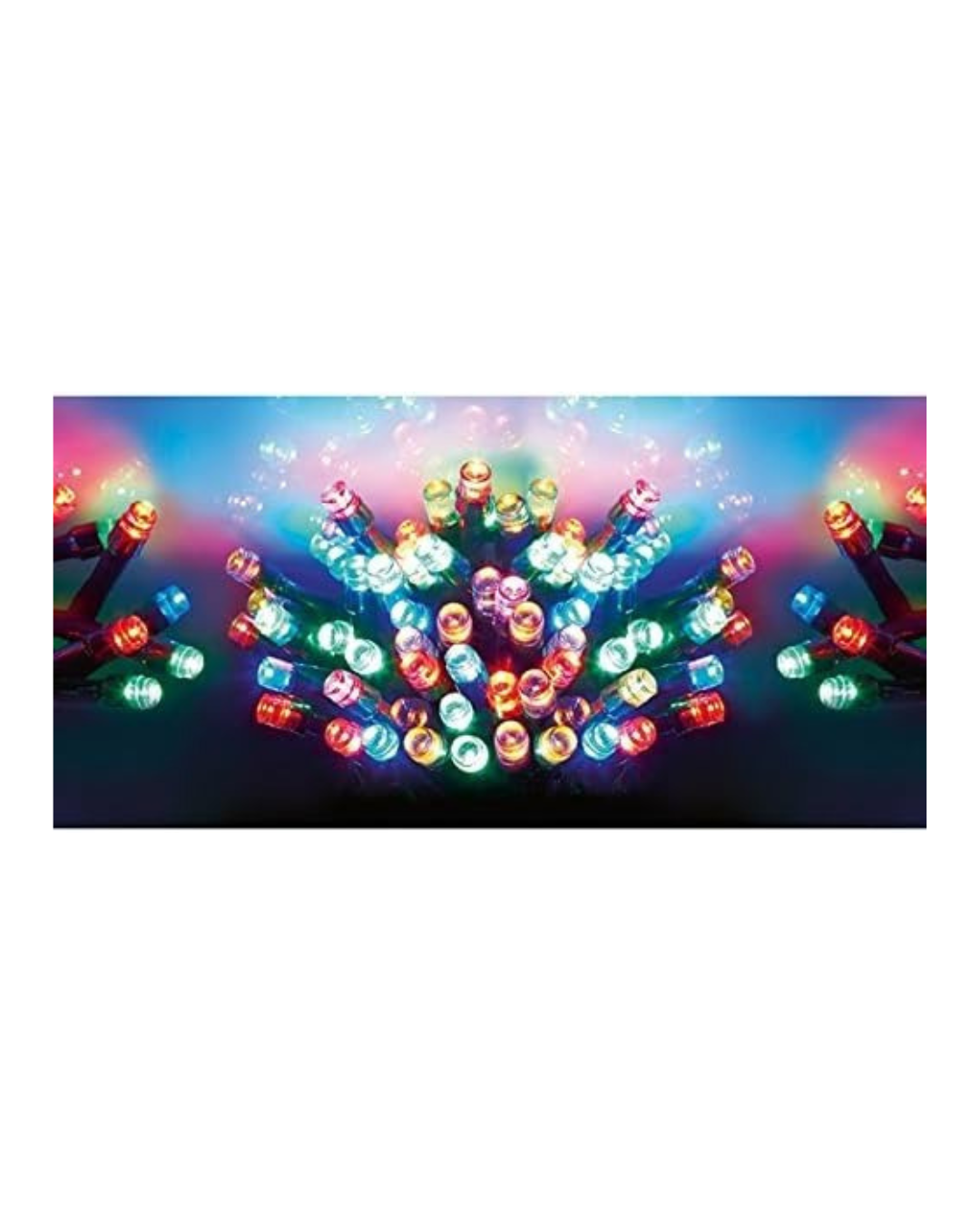 200 LED (16m) Premier Supabright LED Christmas Lights with Timer Multi Coloured