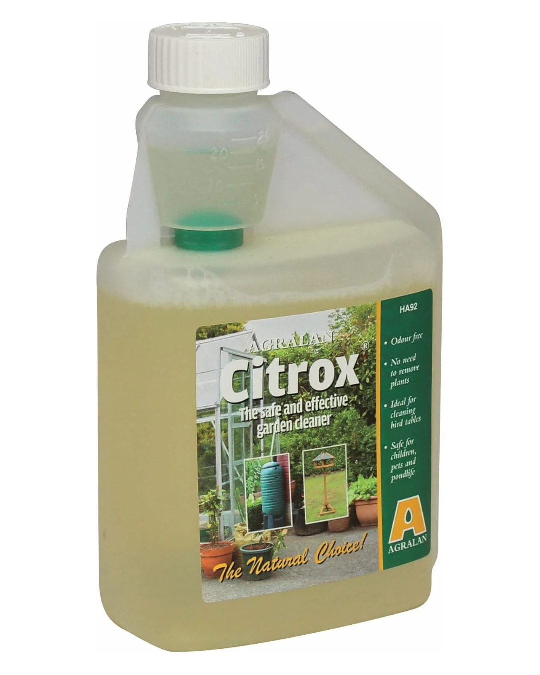 Agralan Citrox Ready To Use Natural Citrus Disinfectant Concentrate | Natural Cleaner For Garden, Greenhouses, Bird Tables, Tools & More |