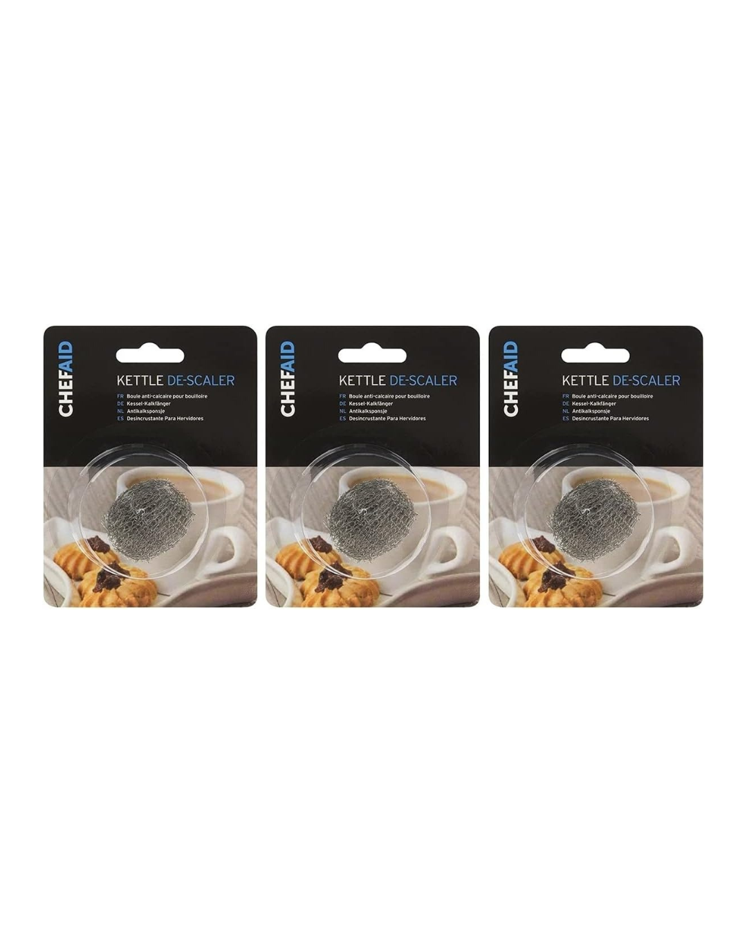 Chef Aid Stainless Steel Kettle Descalers (Pack of 3)