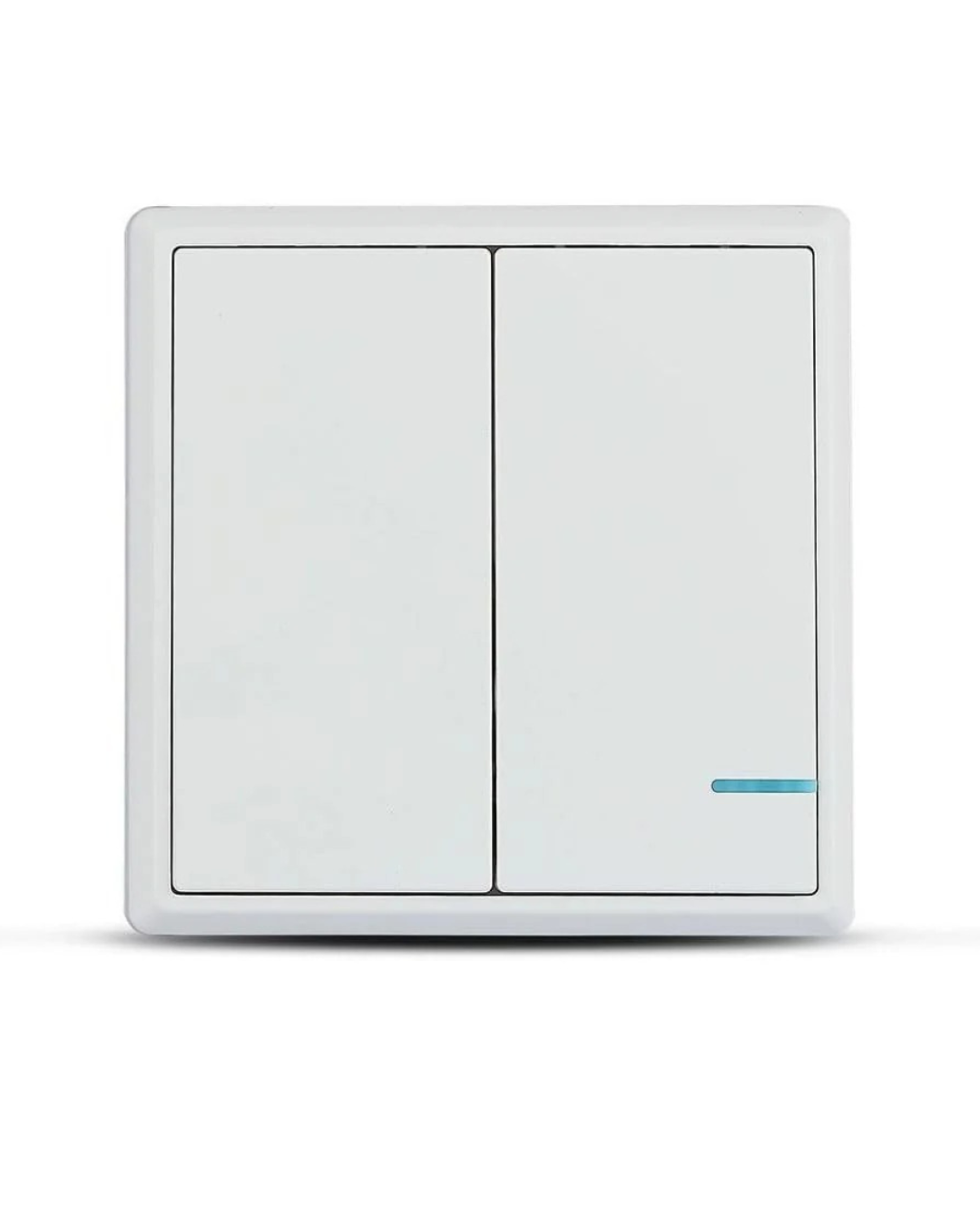 Wireless Switch with Dual Button Sensor White IP54