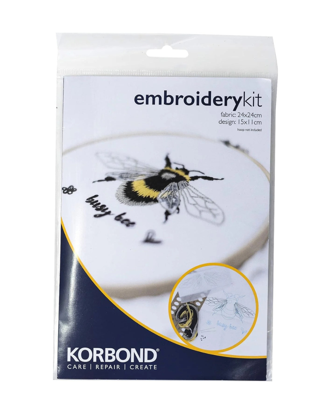 KORBOND Embroidery Kit - Busy Bee Design