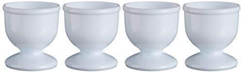 Chef Aid White Plastic Egg Cups, Set of 4