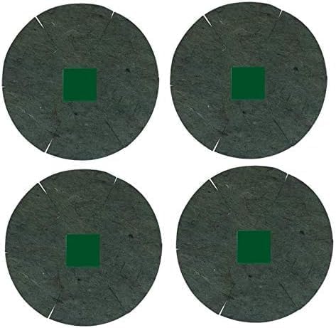 4 x Jute Hanging Basket Liner - 16-Inch Green hanging basket liner