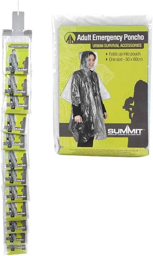 Summit Adult Poncho 50x80 In Pouch