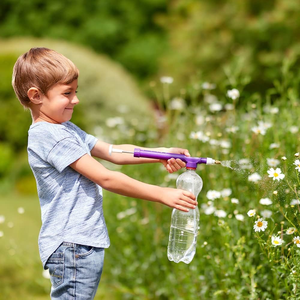 Defenders Recycled Soda Bottle Pressure Sprayer - Adjustable and Easy-to-Use, for Home, Garden and Greenhouse use