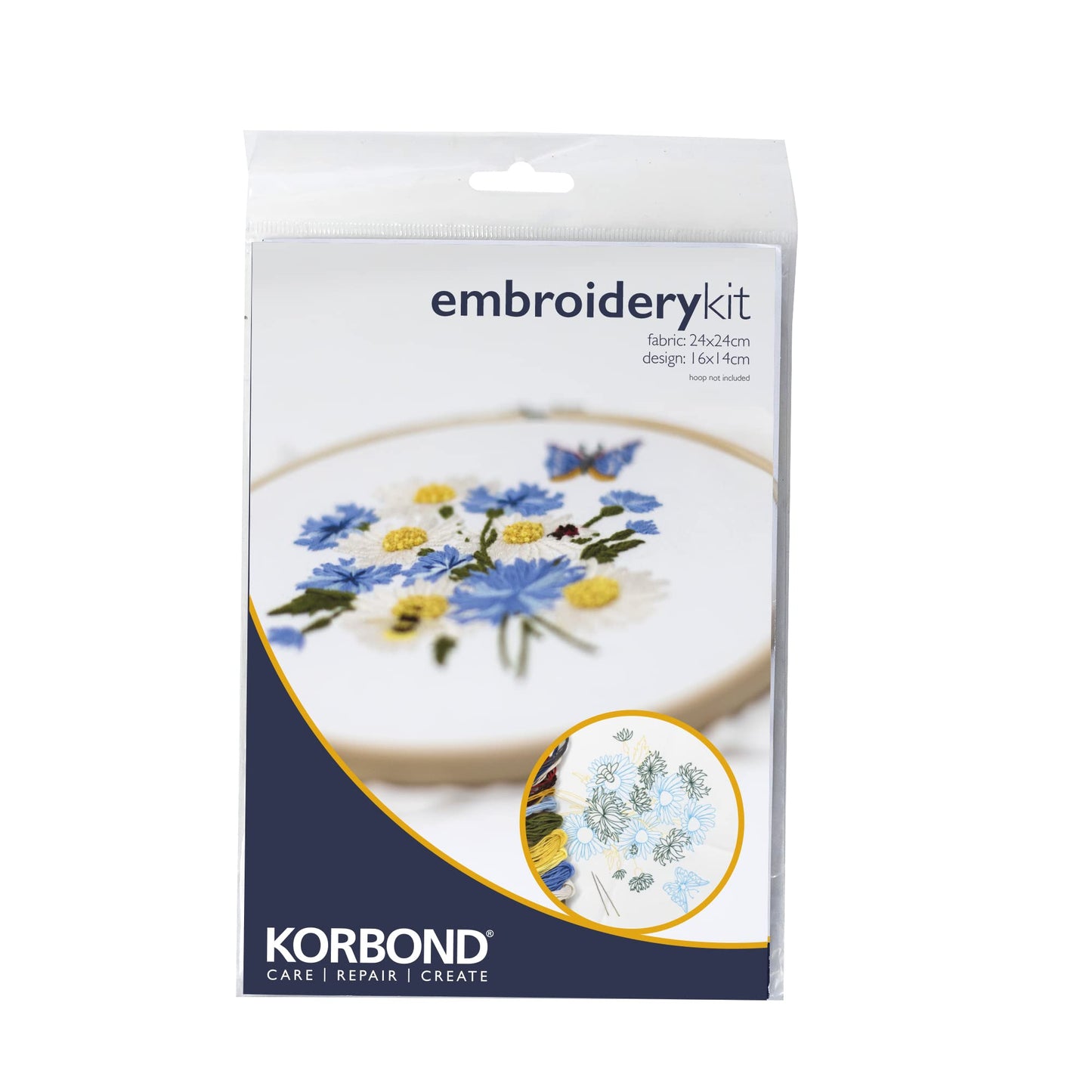 KORBOND Embroidery Kit - Busy Bee Design