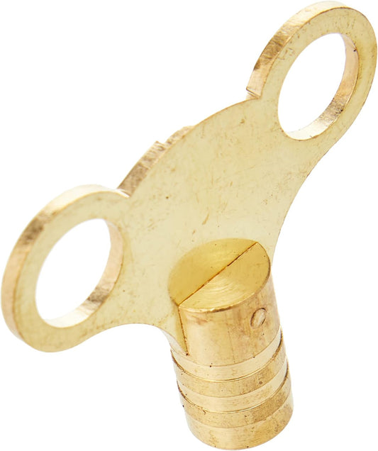 Merriway BH02832 Easigrip Clock Type Radiator Key Solid Brass - Pack of 2 Pieces
