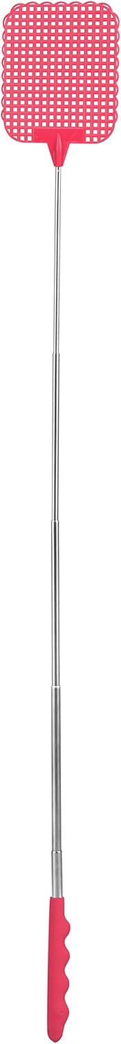 Fackelmann Telescopic Fly Swatter, Plastic, stainless steel, Pink, Blue, Green, Téléscopique