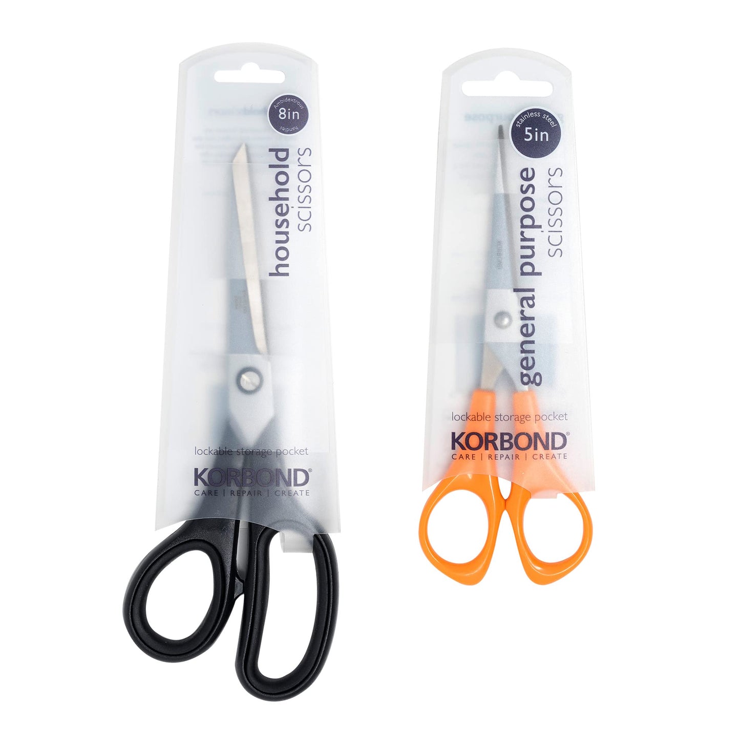 Korbond 110358 Craft 7 Inch – Soft Grip Professional, Household, Fabric, Paper Scissors. Ambidextrous – for Right & Left Handed , Silver