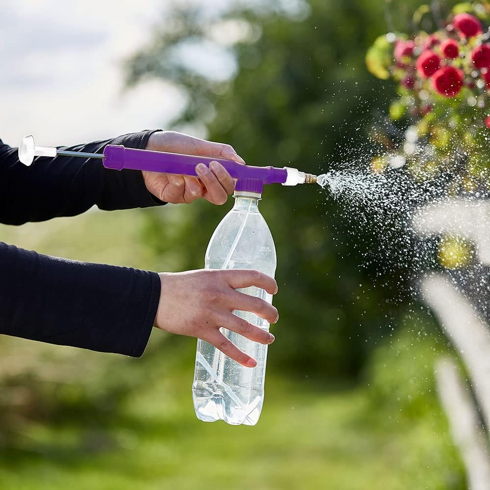 Defenders Recycled Soda Bottle Pressure Sprayer - Adjustable and Easy-to-Use, for Home, Garden and Greenhouse use