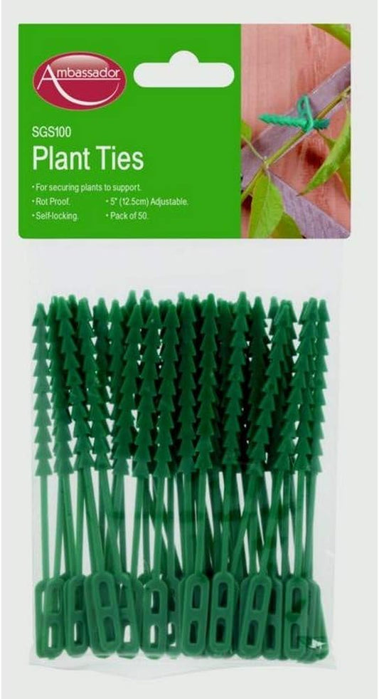 Ambassador Adjustable Plant Ties Garden Ties Plant Tie Pack of 50 5"