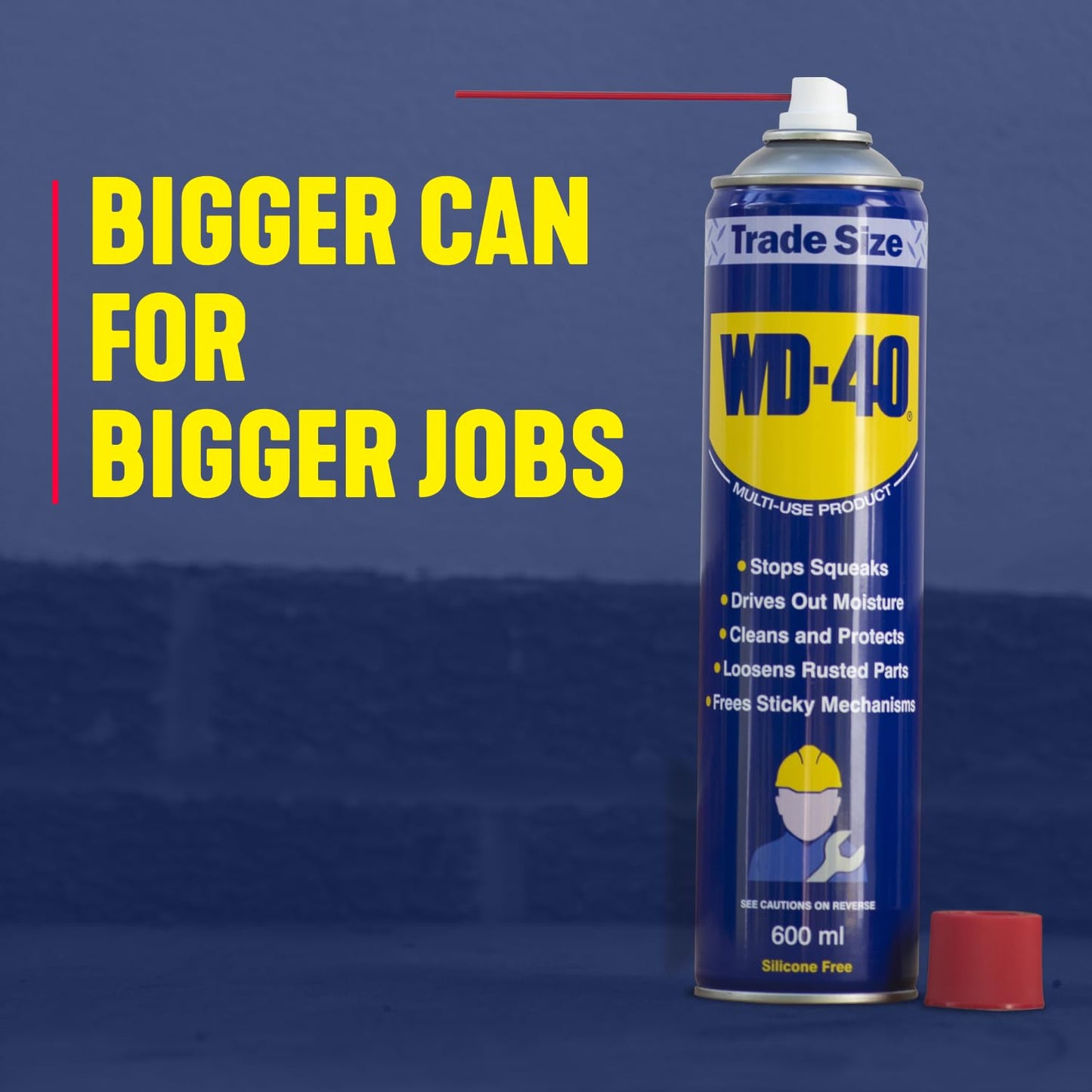 WD-40 Multi-Use Product - Twin Pack 600ml Can - The Ultimate Lubricant, Rust Protection, Penetrant, and Cleaner for Versatile Applications in Household and Workshop Essentials WD40 Spray Can