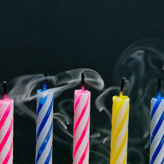 Chef Aid Decorative Birthday Cake Candles, 36 Piece Set with 24 Candles perfect for decorating a Birthday Cake or Cupckaes, Comes with 12 holders