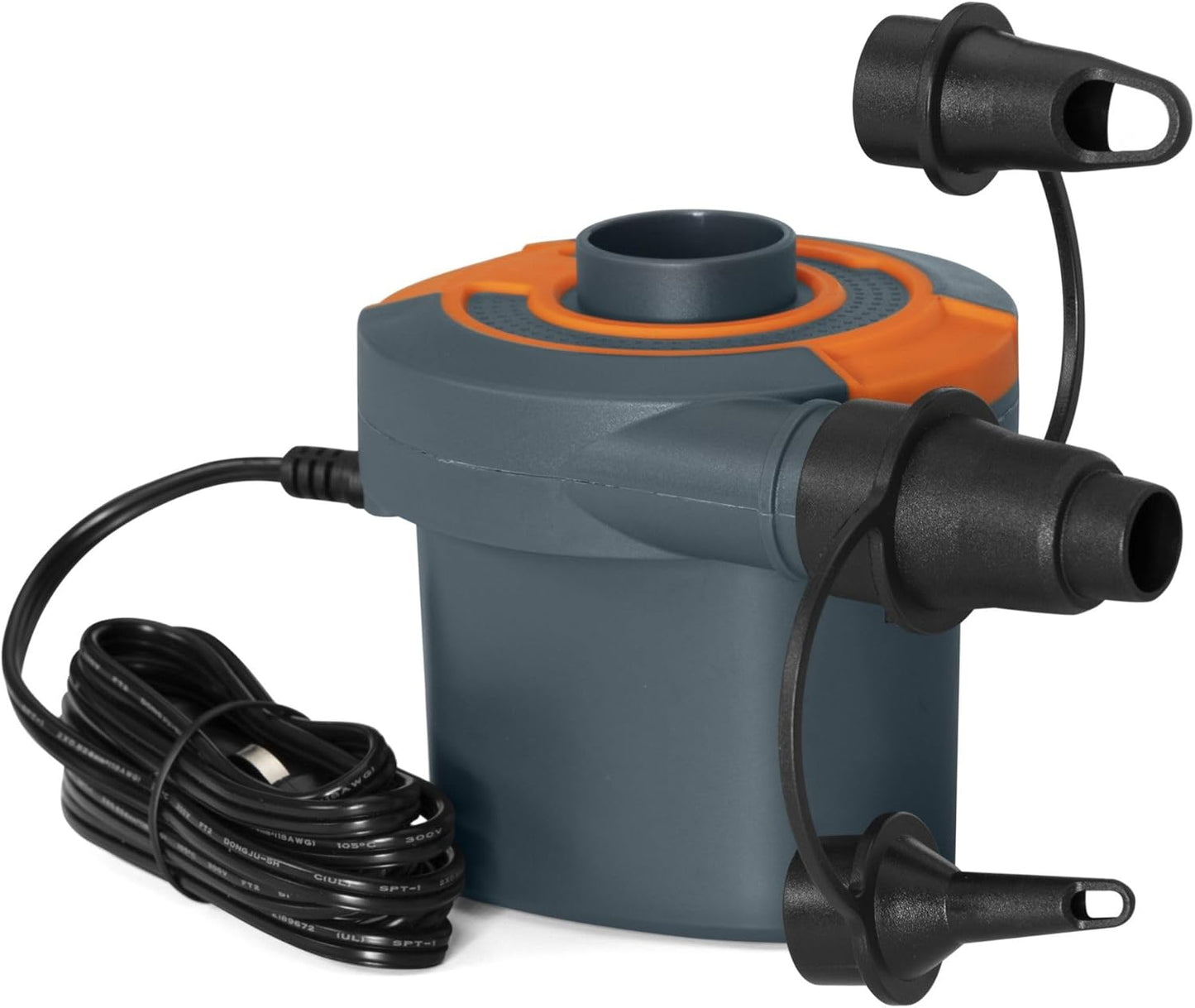 Bestway PowerTouch AC Electric Air Pump, Portable 3 Nozzles 220-240V Quick Electric Pump for Inflatable Pool Floats, Air Mattress, and Pool Toys