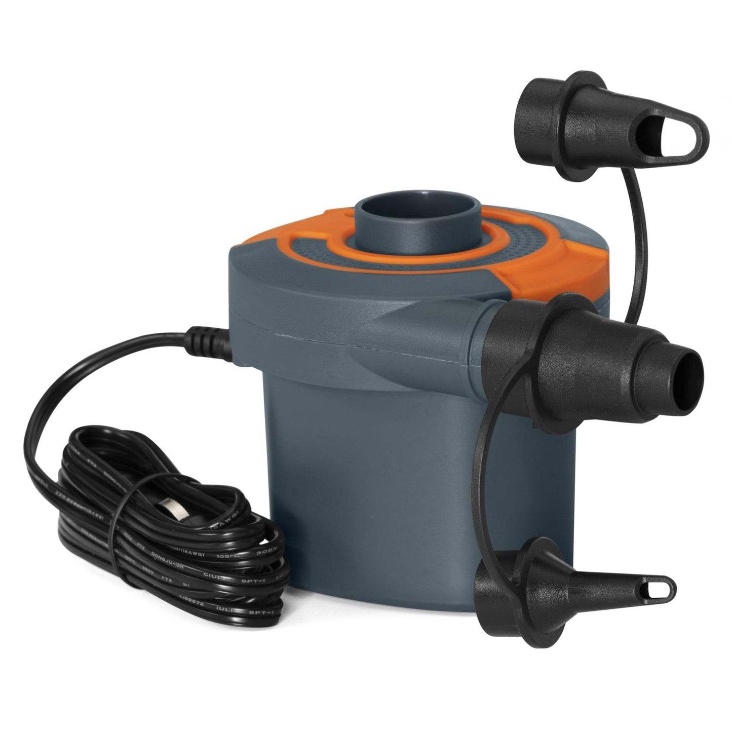 Bestway PowerTouch AC Electric Air Pump, Portable 3 Nozzles 220-240V Quick Electric Pump for Inflatable Pool Floats, Air Mattress, and Pool Toys