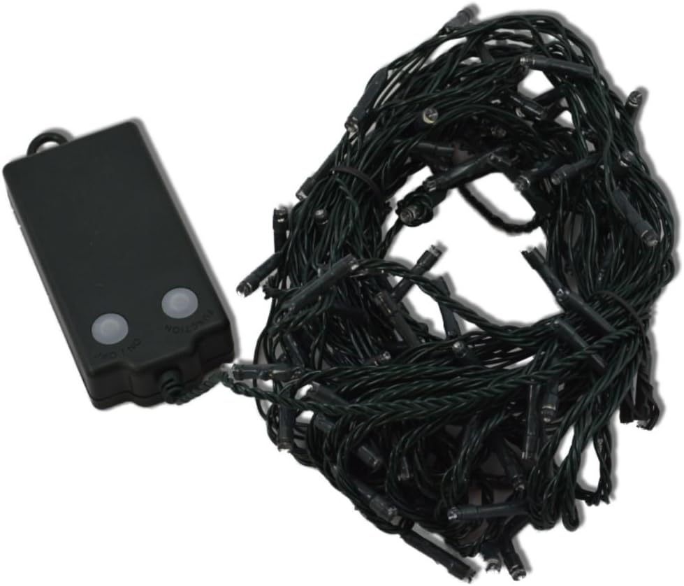 24 White Multi Action Battery Operated LED Christmas Lights with Timer