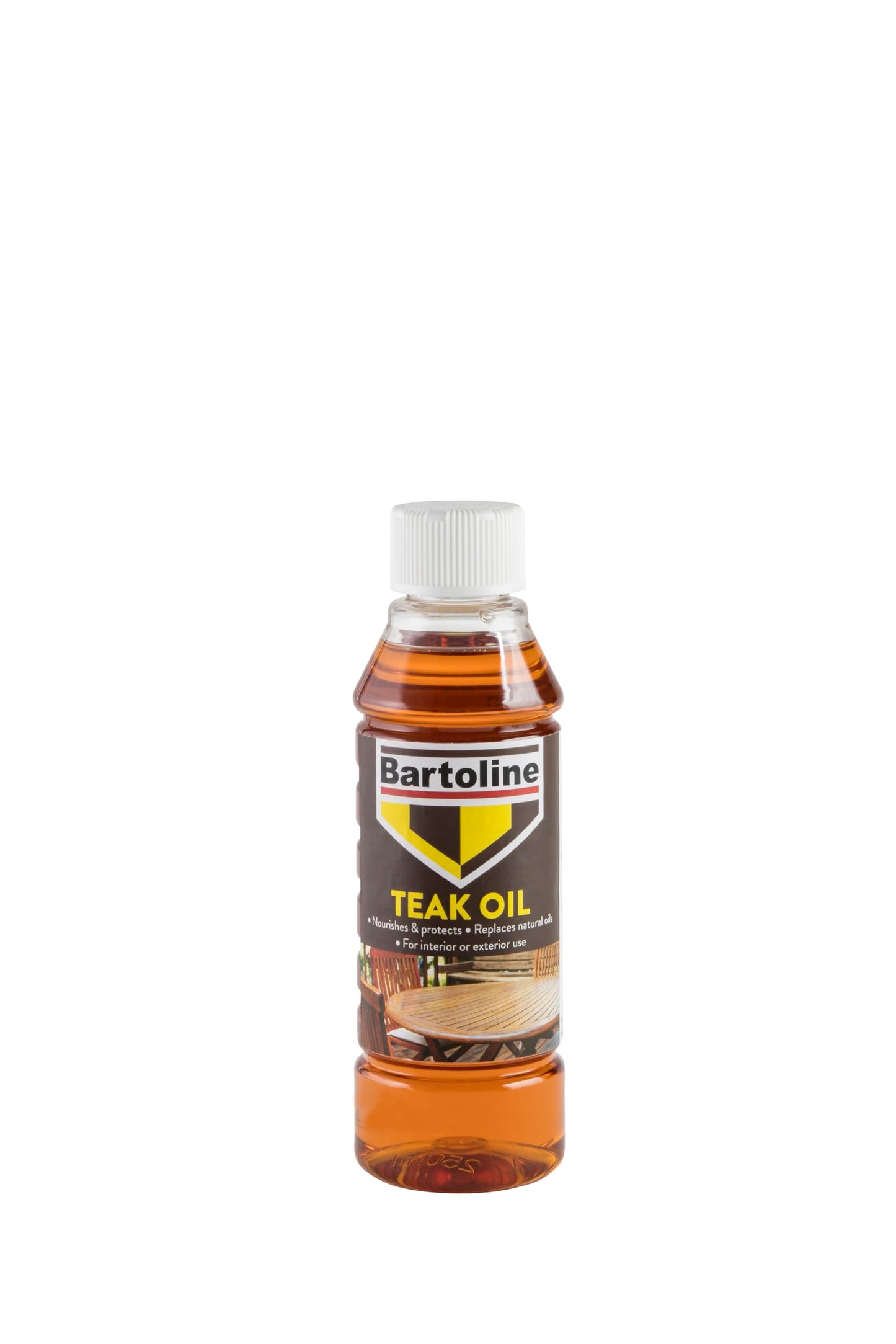 Bartoline Teak Oil 2L, Deep Penetrating Wood Oil for Outdoor and Indoor Furniture, Garden Furniture, Hardwood Protection and Teak Care