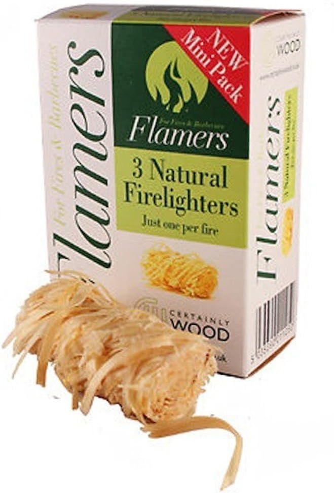 Flamers Natural Firelighters 3pk Mini