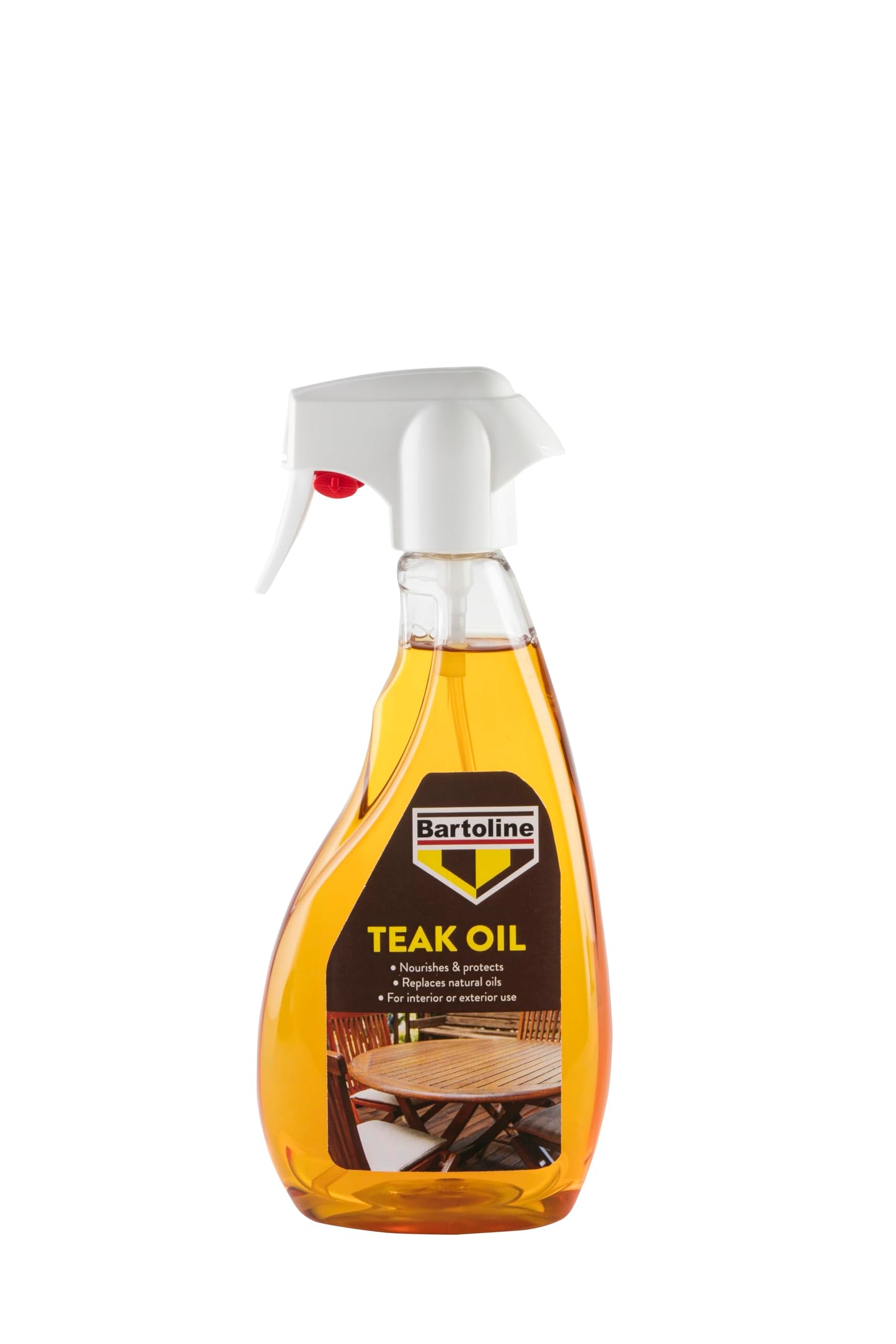 Bartoline Teak Oil 2L, Deep Penetrating Wood Oil for Outdoor and Indoor Furniture, Garden Furniture, Hardwood Protection and Teak Care