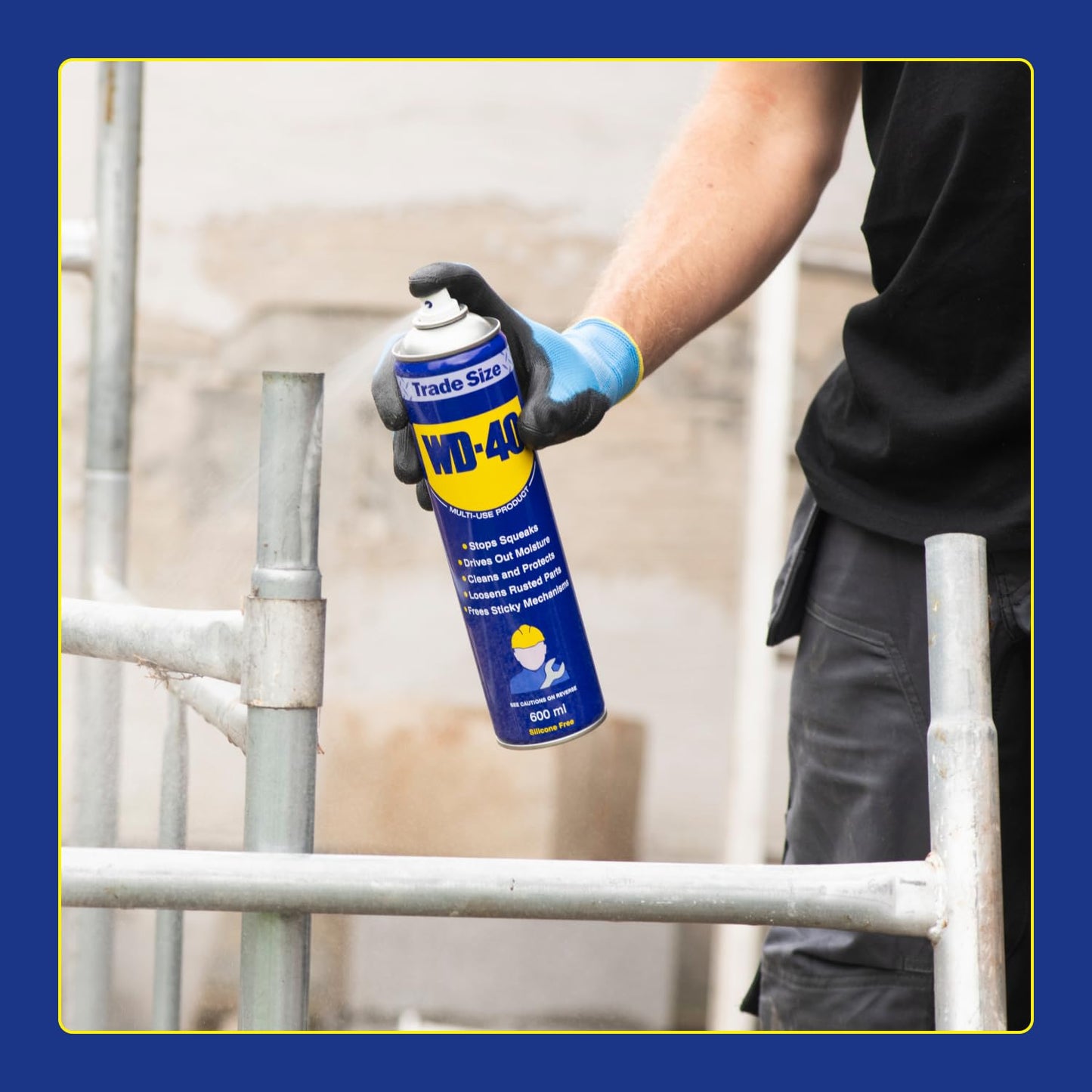 WD-40 Multi-Use Product - Twin Pack 600ml Can - The Ultimate Lubricant, Rust Protection, Penetrant, and Cleaner for Versatile Applications in Household and Workshop Essentials WD40 Spray Can