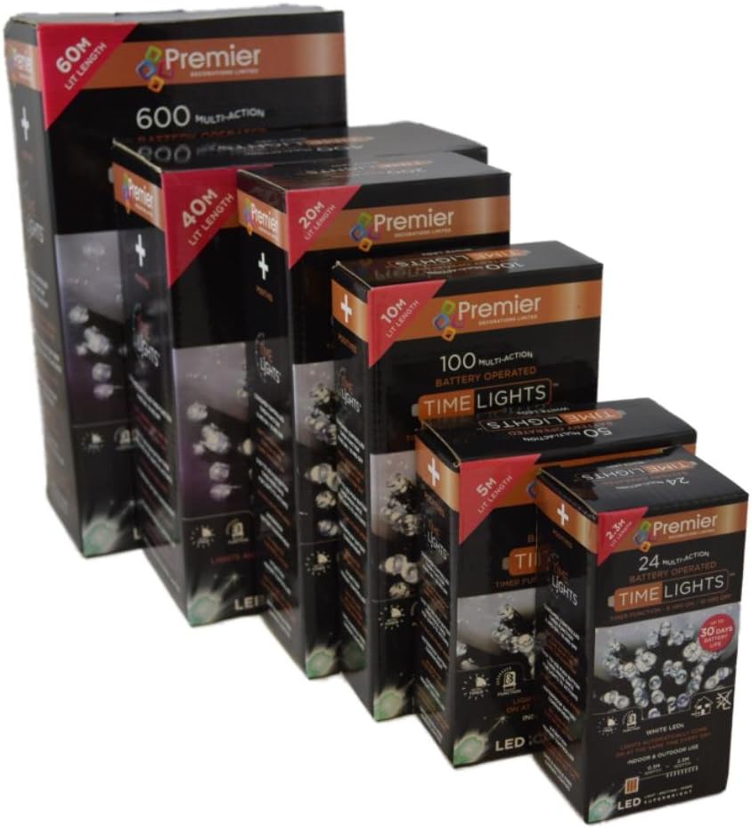 Pines and Needles LB400IW 400 Battery Time Lights - Ice White