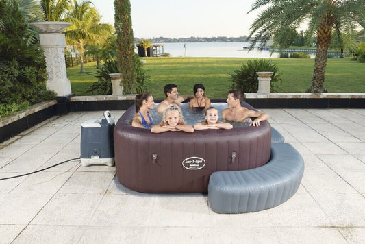 Lay-Z-Spa Maldives Luxury Hot Tub, 8 HydroJet Pro Massage System Inflatable Spa
