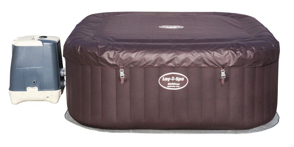 Lay-Z-Spa Maldives Luxury Hot Tub, 8 HydroJet Pro Massage System Inflatable Spa