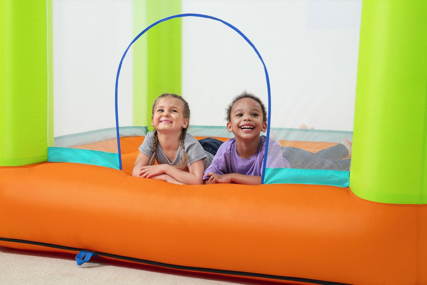 Bestway Jump and Soar Bouncy Castle | Kids Bouncy House with Blower Pump, Indoor/Outdoor Playhouse for Toddlers and Little Kids, 1.94m x 1.75m x 1.70m