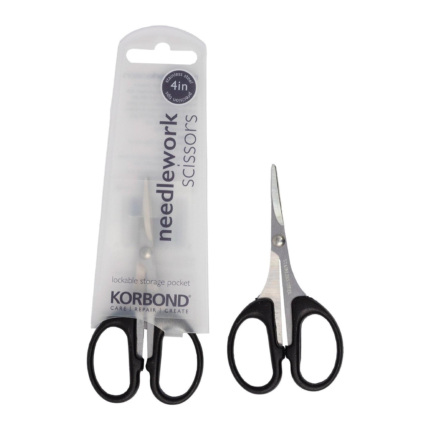 Korbond 110358 Craft 7 Inch – Soft Grip Professional, Household, Fabric, Paper Scissors. Ambidextrous – for Right & Left Handed , Silver