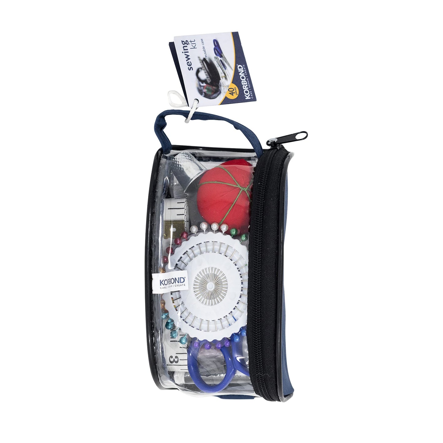 Korbond Sewing Kit - 15 Piece Essential Sewing Kit for Repairs and Projects