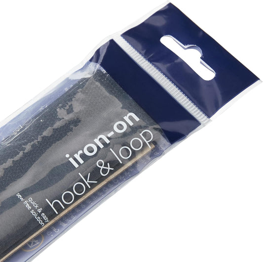 KORBOND Hook & Loop, Black, 2cm x 50cm