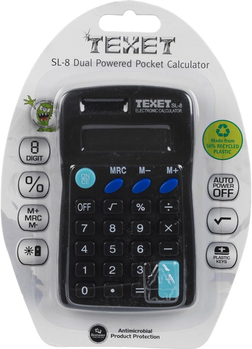 Texet SL8 Handheld Calculator