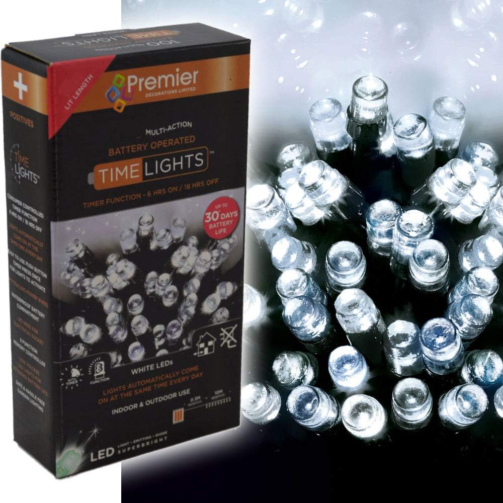 Pines and Needles LB400IW 400 Battery Time Lights - Ice White