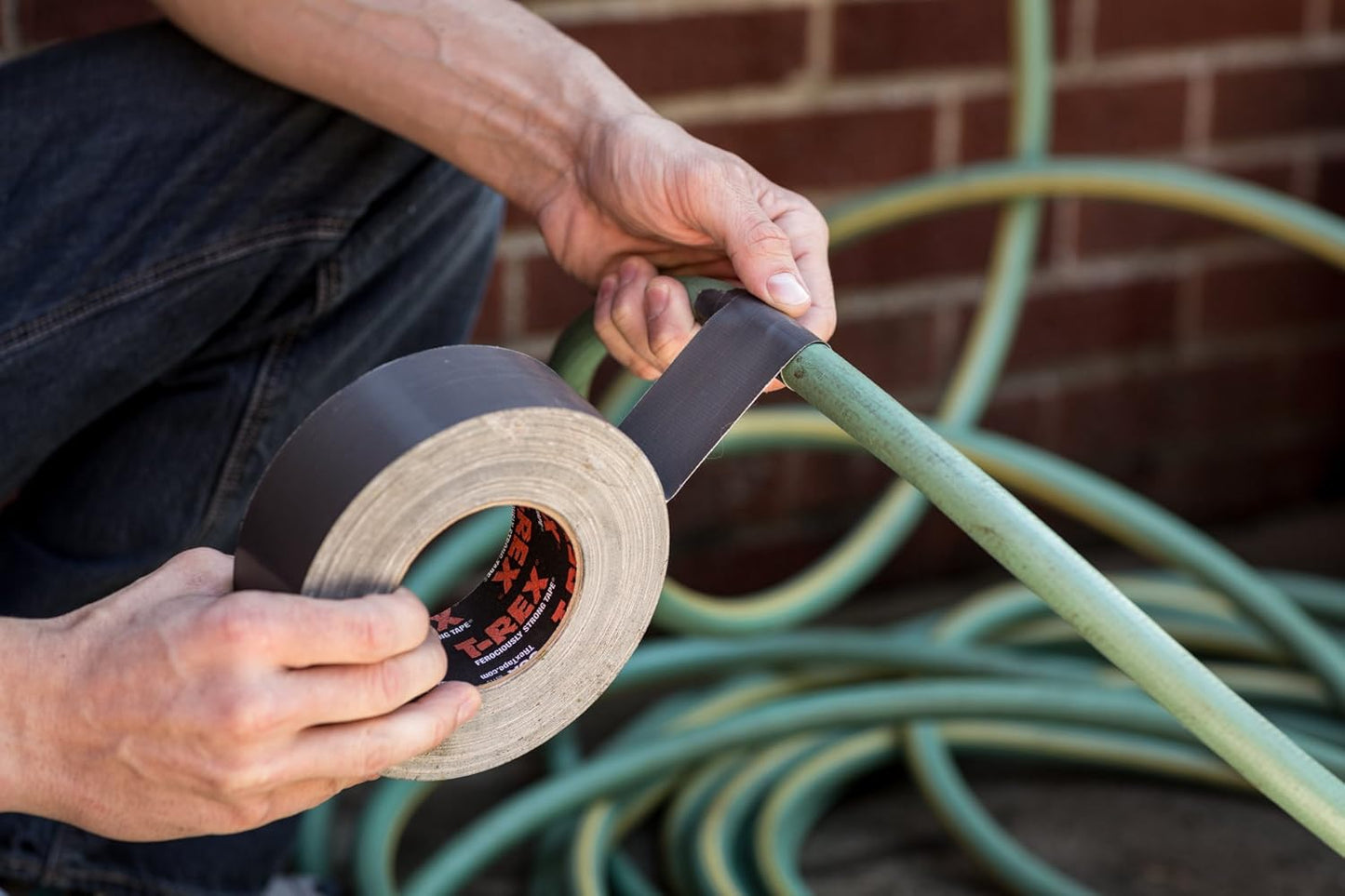 T Rex Tape Ferociously Strong Waterproof Graphite Grey Tape, 48mm x 32m, A High Strength Duct or Gaffer Cloth Adhesive Repair Tape that is Also UV Resistant From the Makers of the Original Duck Tape