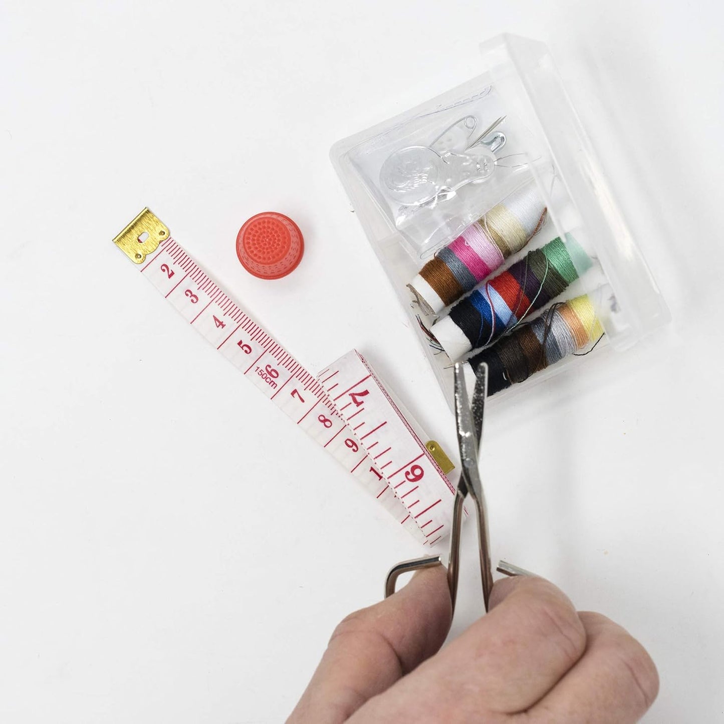 Korbond Sewing Kit - 15 Piece Essential Sewing Kit for Repairs and Projects