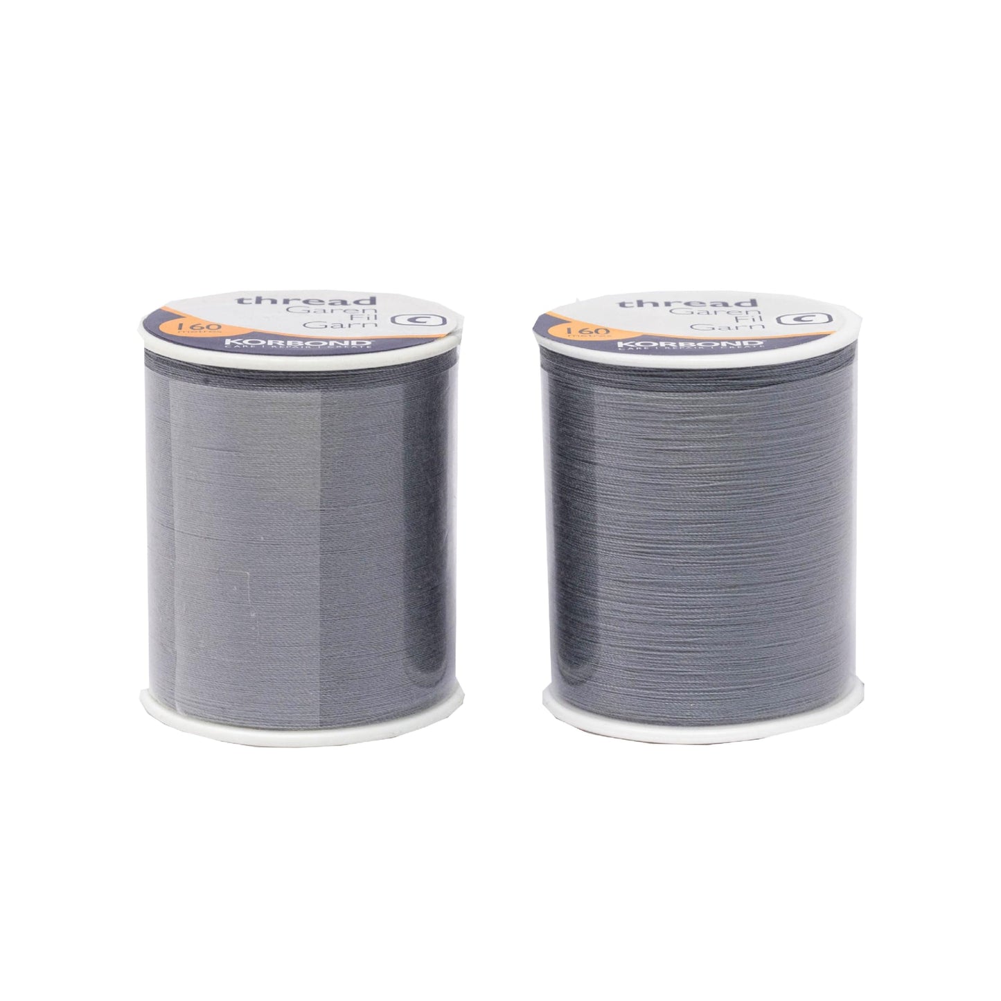 Korbond 320m Sewing Thread – 2 x 160m Spools -White Polyester – Hand and Machine Sewing