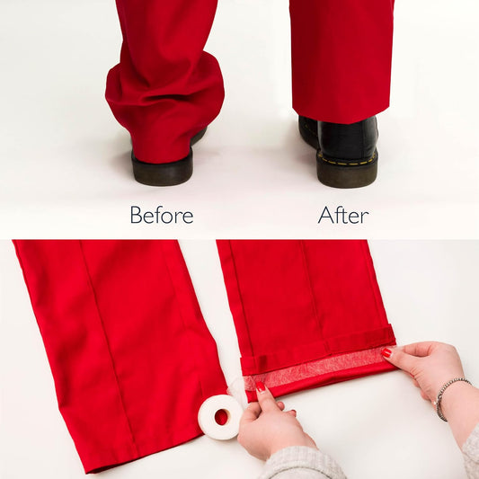 Korbond Hemming Web 20m x 2cm - White – Iron On Hem Tape - NO Sewing Required Adhesive Fabric Tape, Webbing Tape, Hemming Tape