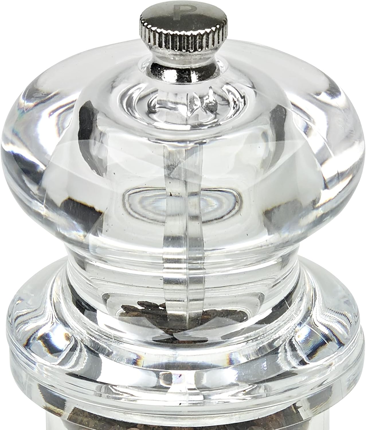 Cole & Mason 505 Clear Salt and Pepper Mills, Adjustable Grind Precision+ Mechanism, Acrylic, 140 mm, Gift Set, Includes 2 x Salt and Pepper Grinders