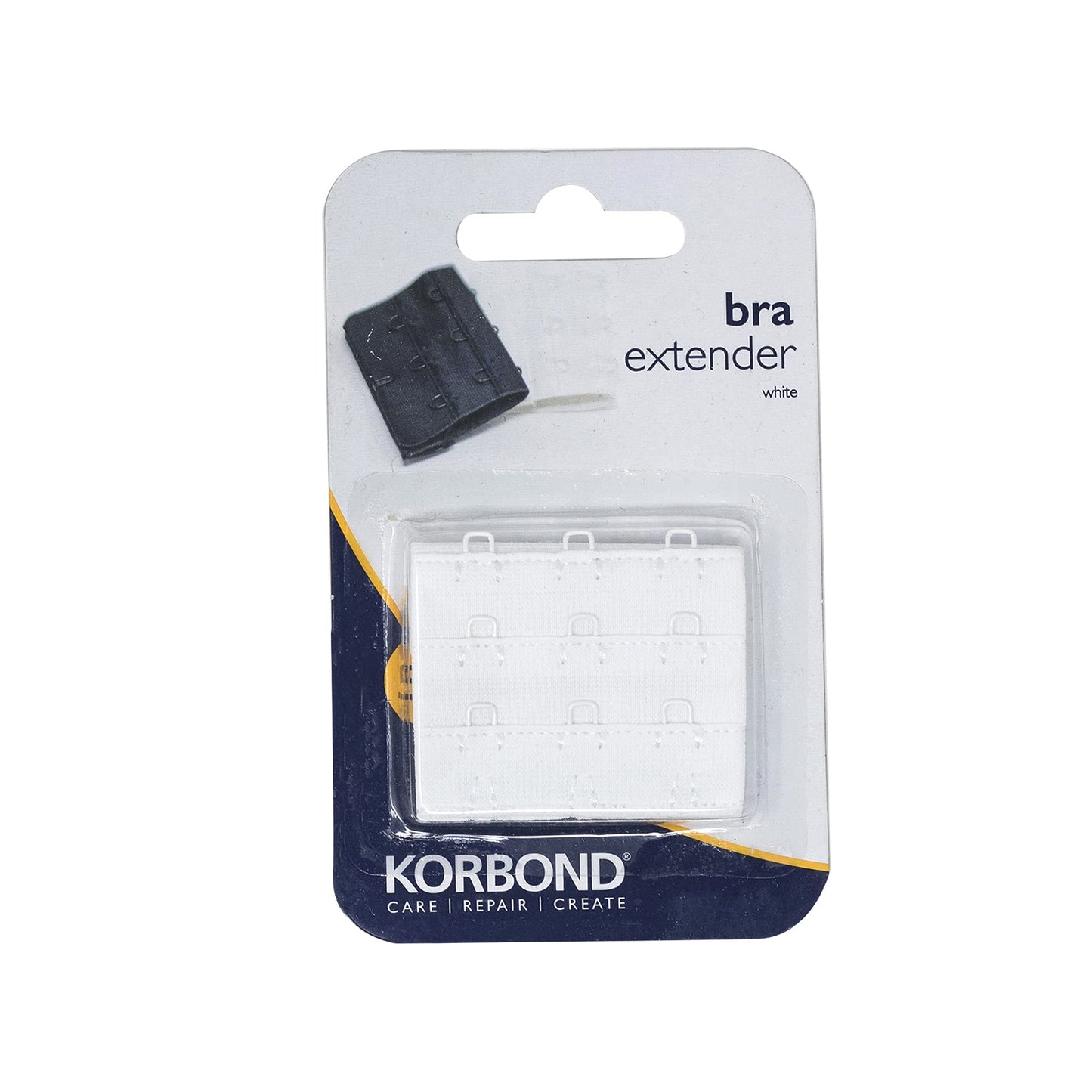 Korbond Double Hook Bra Extender – x 1 50mm Black Bra Extender – Machine Washable – Increase Bra Size By Up To 8cm – Comfort Fit