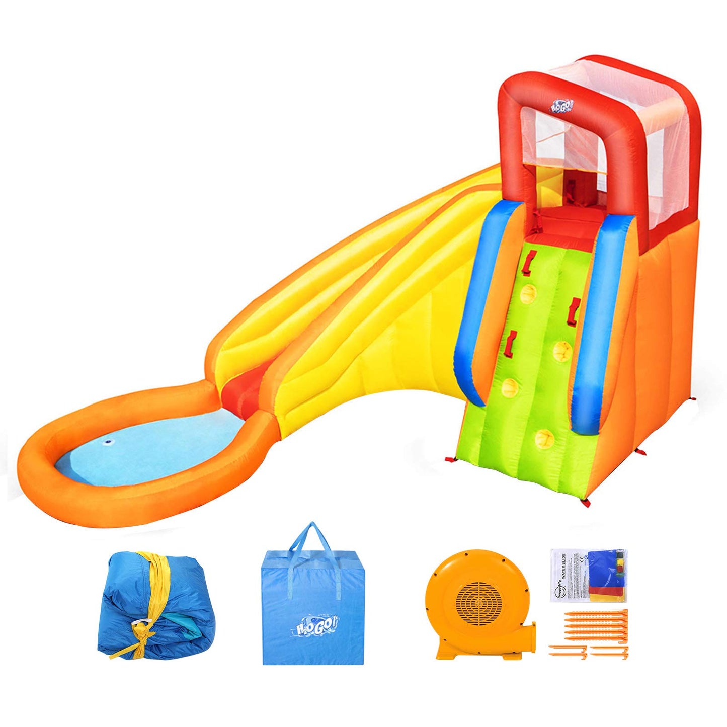 Bestway Jump and Soar Bouncy Castle | Kids Bouncy House with Blower Pump, Indoor/Outdoor Playhouse for Toddlers and Little Kids, 1.94m x 1.75m x 1.70m