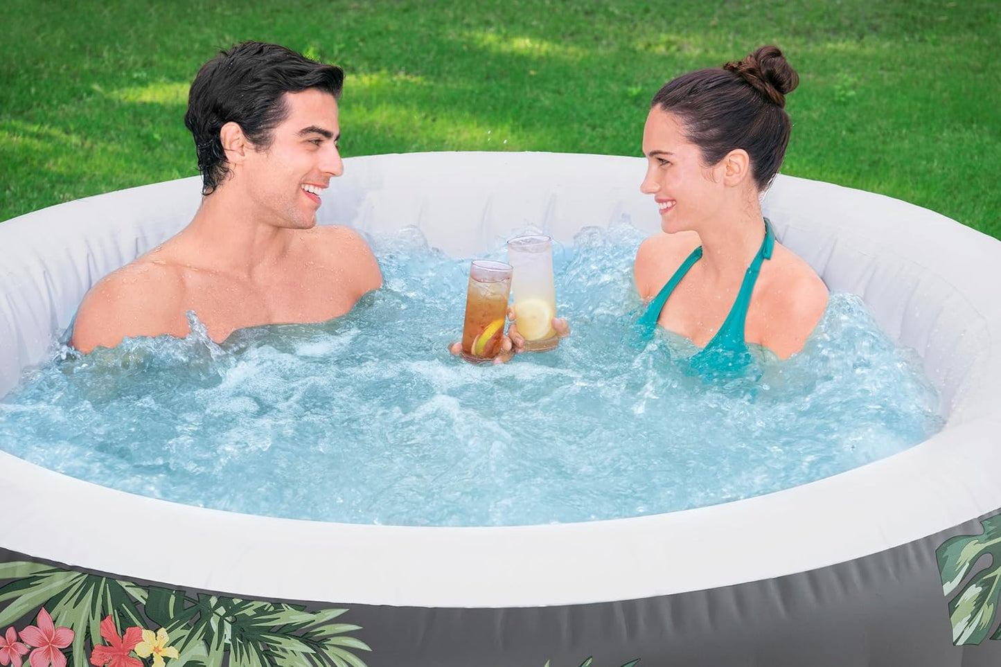 Lay-Z-Spa Aruba Signature AirJetInflatable Hot Tub Spa 2-3 person