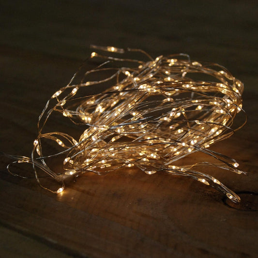 Pines and Needles LBPW200WW 200 Pin Wire Timer Lights - Warm White