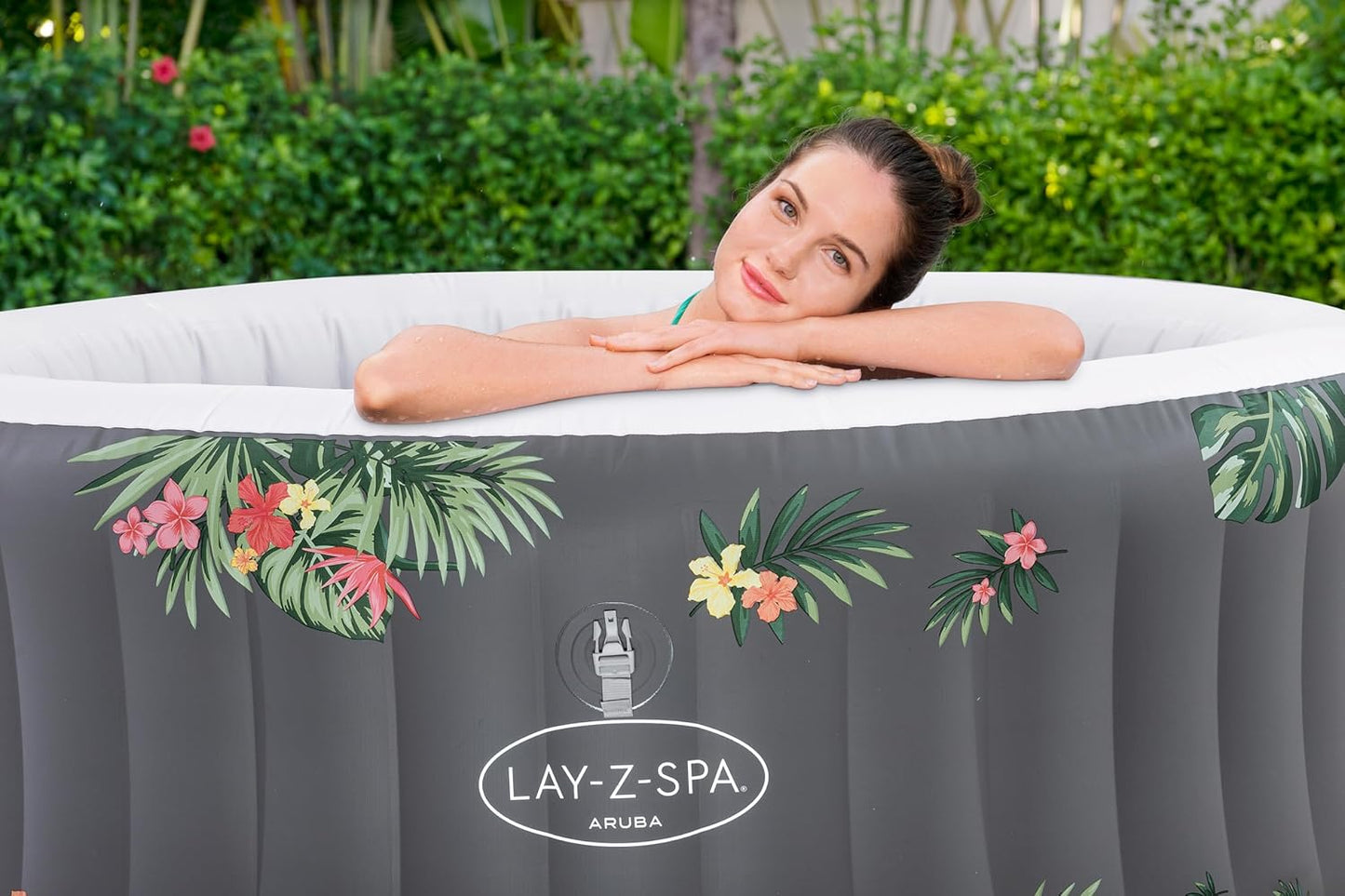 Lay-Z-Spa Aruba Signature AirJetInflatable Hot Tub Spa 2-3 person