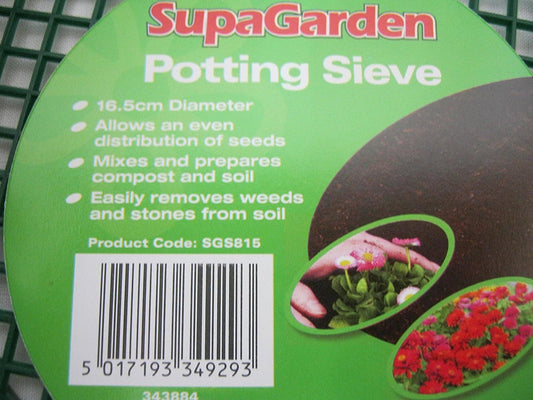 New Supagarden Small Green Plastic Potting Sieve SGS815