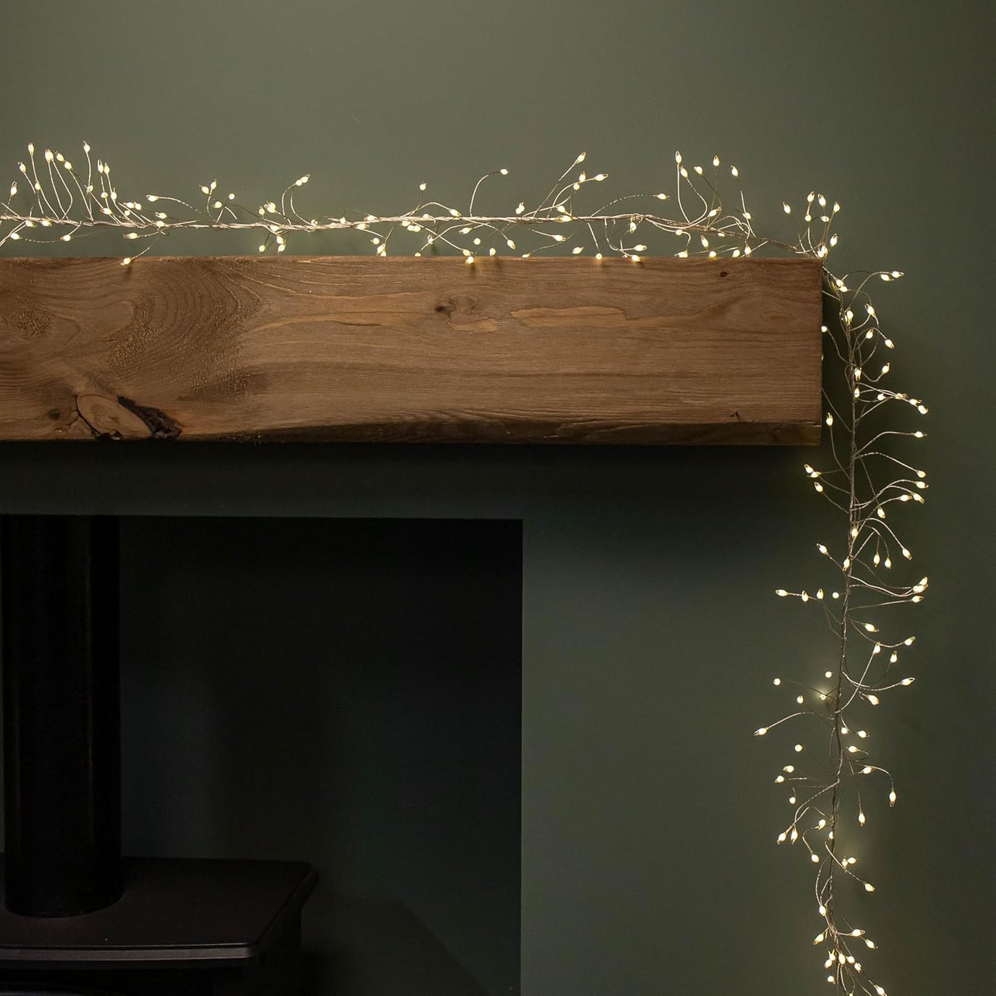 Samuel ALEXANDER 5.4m 860 LEDs Multi Action Ultra Bright Garland on Silver Wire in Warm White