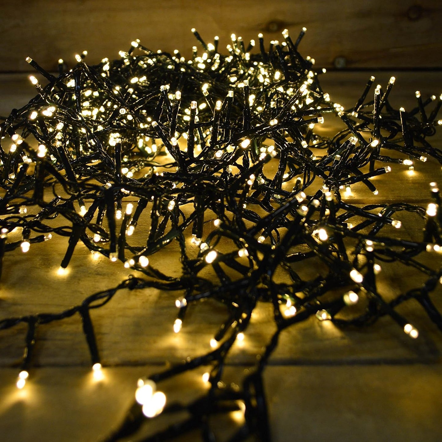 Premier Decorations - 1000 Multi Action TreeBrights LED Lights with Timer - Warm White