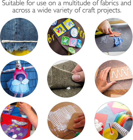 KORBOND Craft Craft Glue – 100ml – Water Based & Non-Toxic - Fast Setting & Clear Drying Textile Adhesive